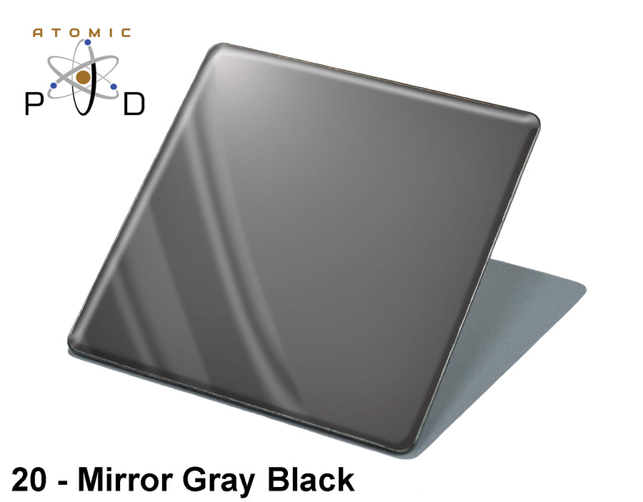 Mirror Polished Gray Black PVD Finish Atomic PVD