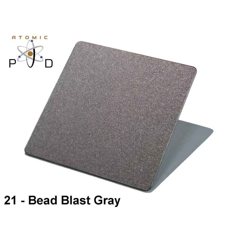 Bead Blast Gray Black PVD Finish Atomic PVD