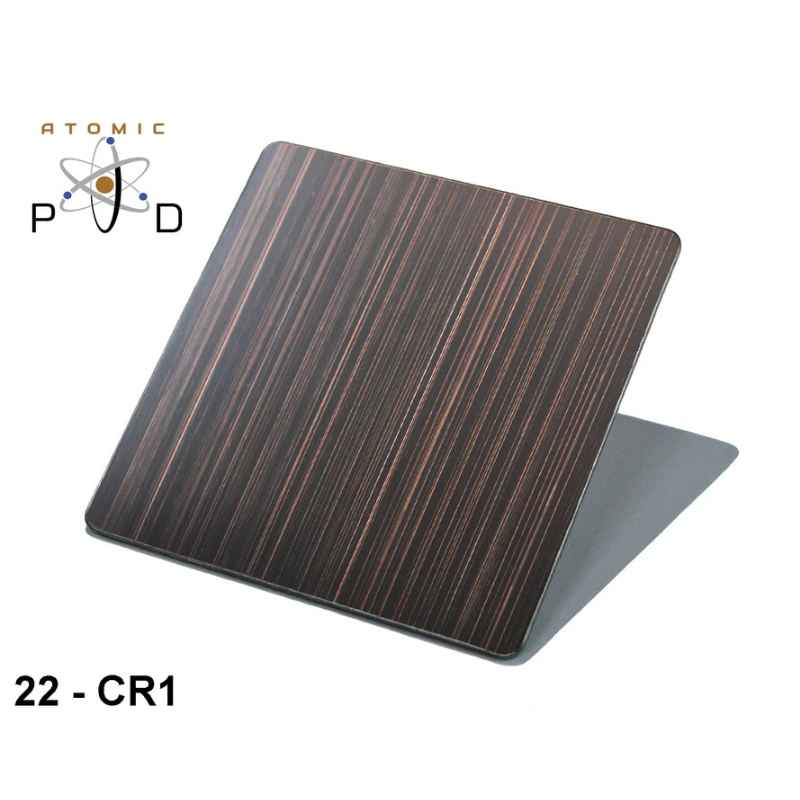 CR1 Aged Brushed Bronze Brass Patina Stainless Steel Sheet Atomic PVD