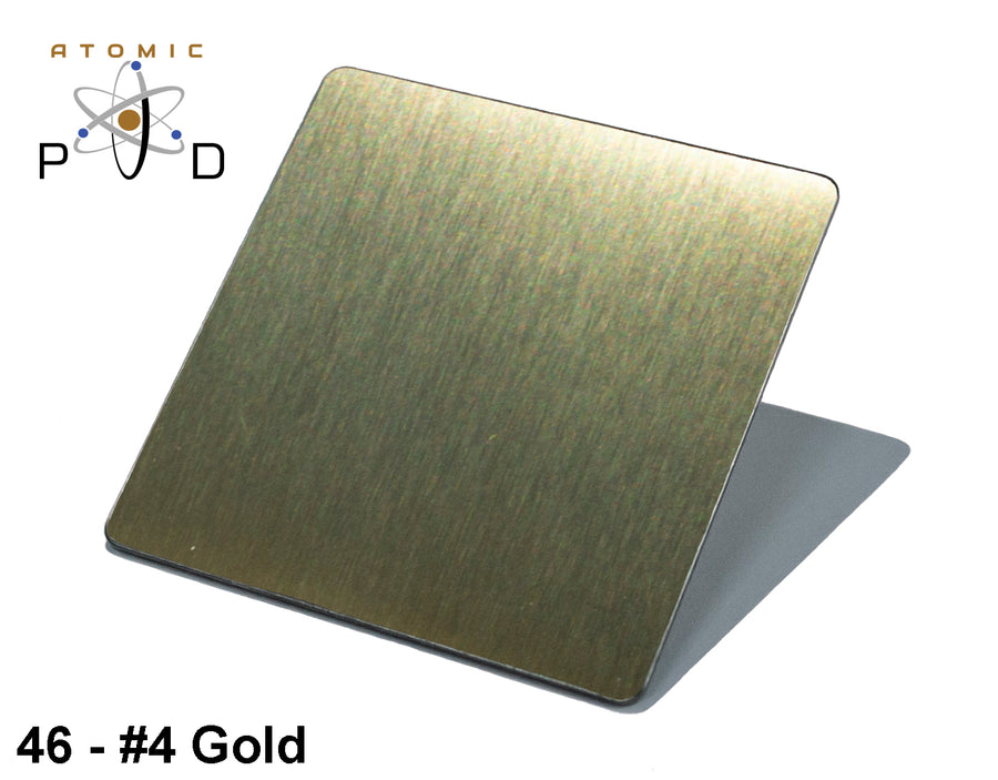 #4 No4 Polished Gold PVD Stainless Steel Sheet Atomic PVD