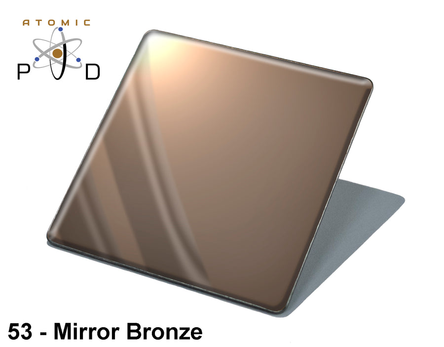 Mirror Polished Bronze PVD Finish Stainless Steel Sheet Atomic PVD