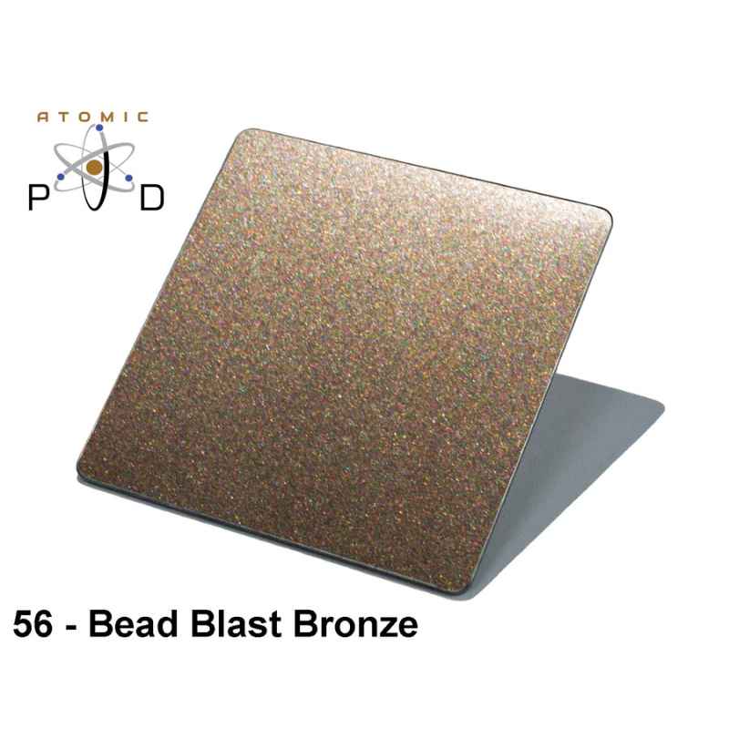 Bead Blast Bronze PVD Finish Stainless Steel Sheet Atomic PVD