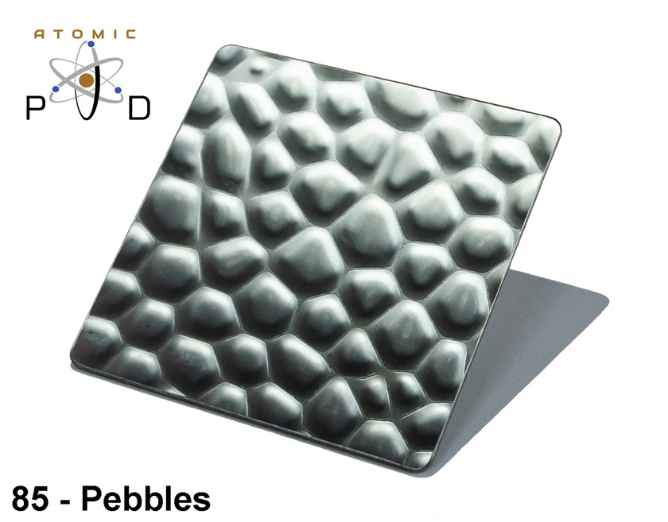 Pebbles Embossed Patterned Stainless Steel Sheet Atomic PVD