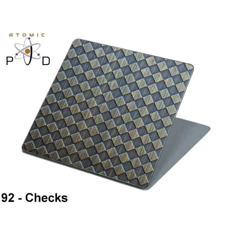 Checks Electroplated Brushed Bronze Stainless Steel Sheet Atomic PVD