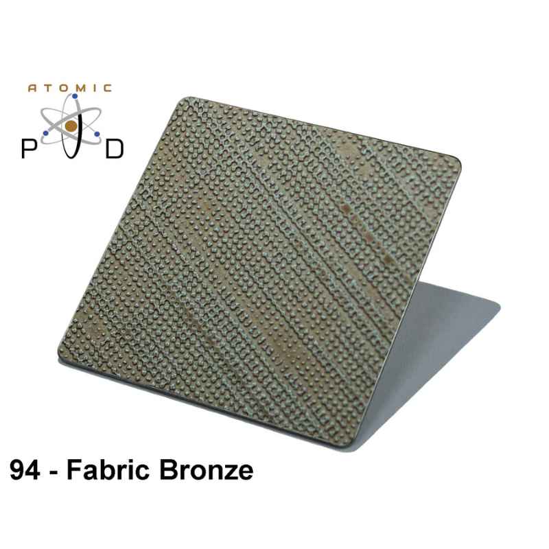 Fabric Bronze Electroplated Stainless Steel Etched Sheet Atomic PVD