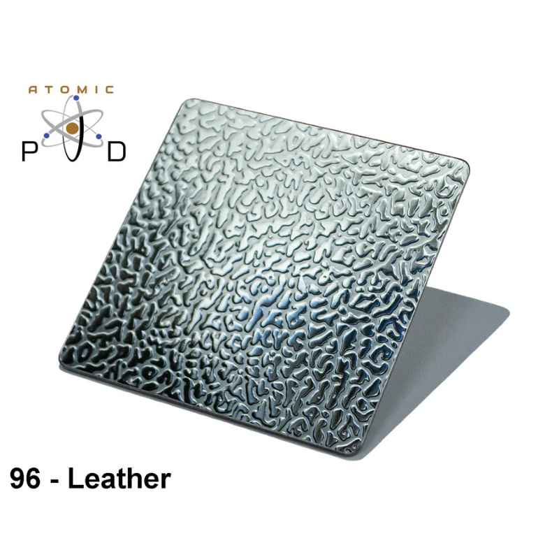 Leather Pattern Polished Stainless Steel Embossed Sheet Atomic PVD