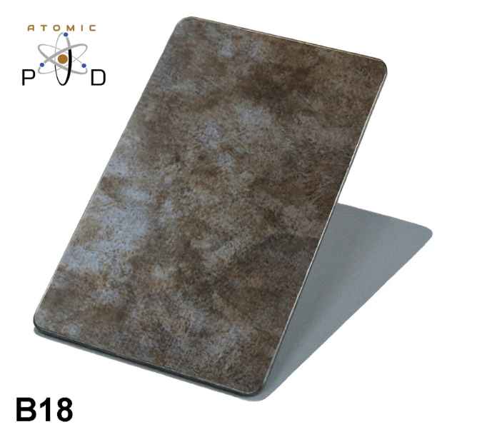 B18 Electroplated Patina Stainless Steel Sheet Atomic PVD