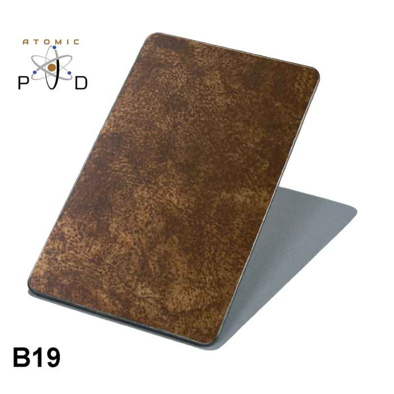 B19 Electroplated Patina Stainless Steel Sheet Atomic PVD