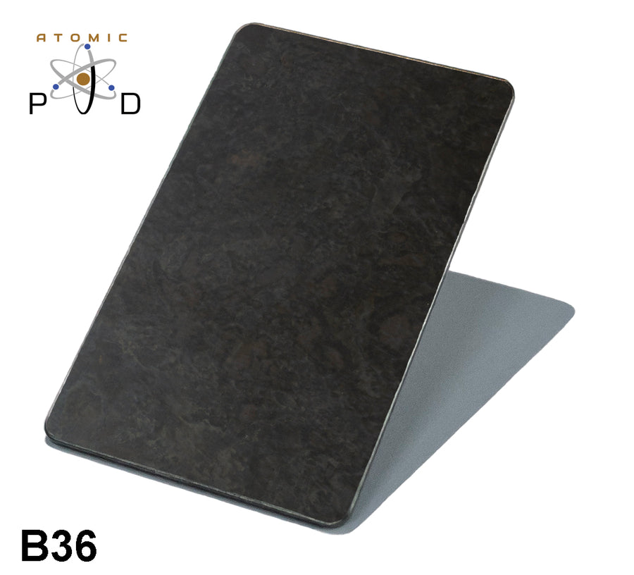 B36 Dark Patina Stainless Steel Sheet Atomic PVD