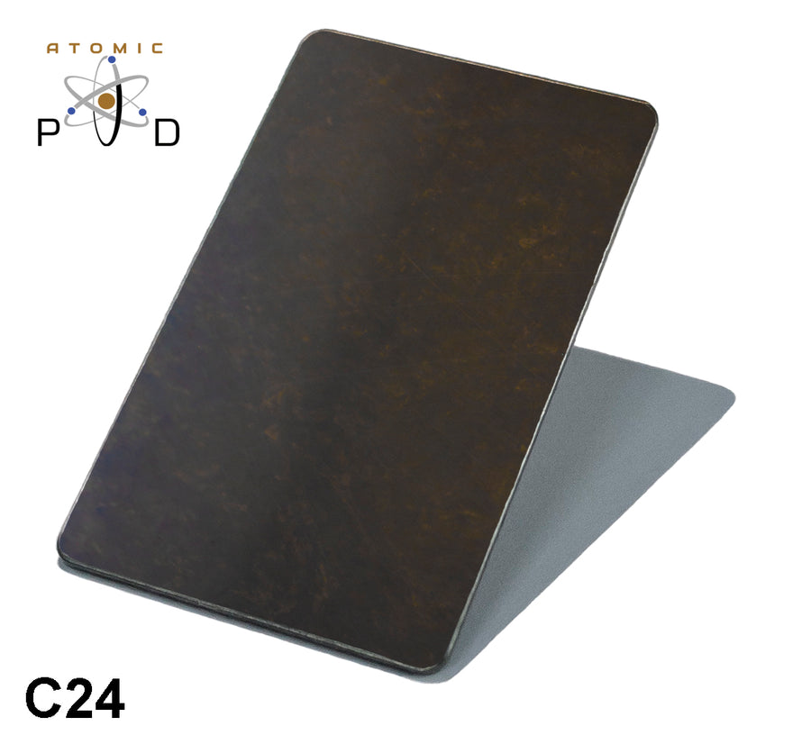 C24 Weathered Dark Bronze Stainless Steel Sheet Atomic PVD