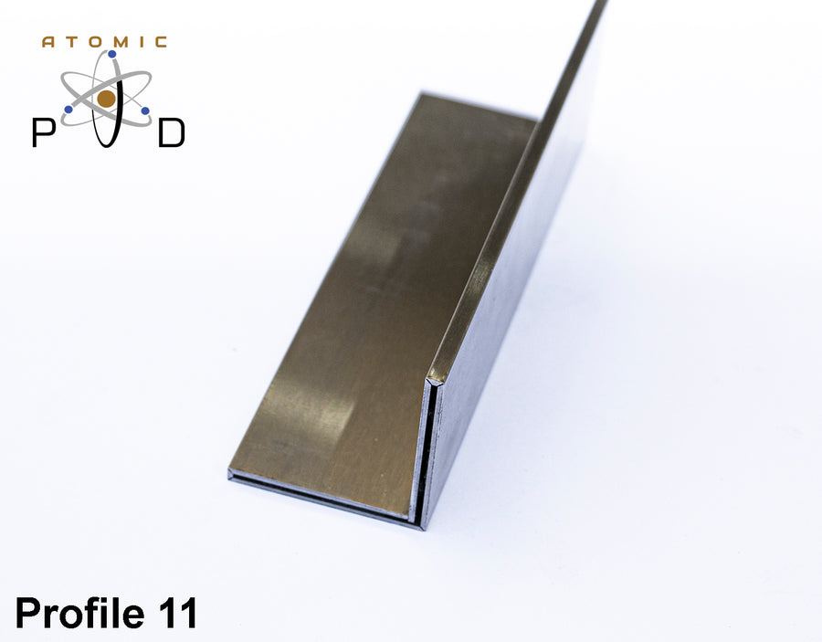 V Folded Profile 11 Stainless Steel Angle Atomic PVD