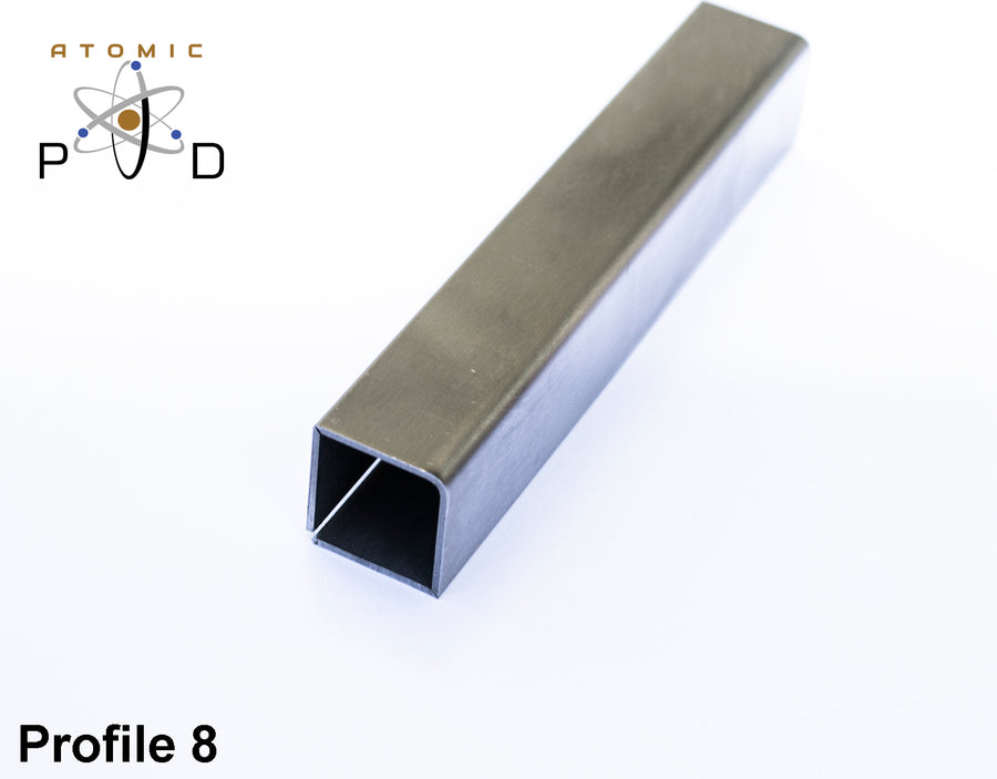 V Folded Profile 8 Stainless Steel Atomic PVD