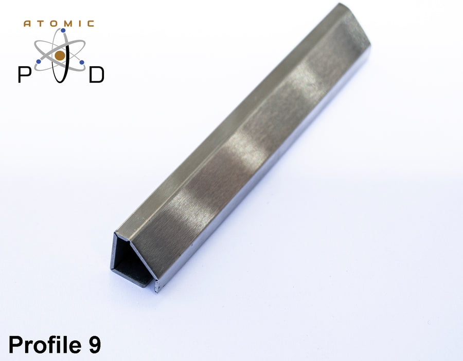 V Folded Profile 9 Stainless Steel Atomic PVD