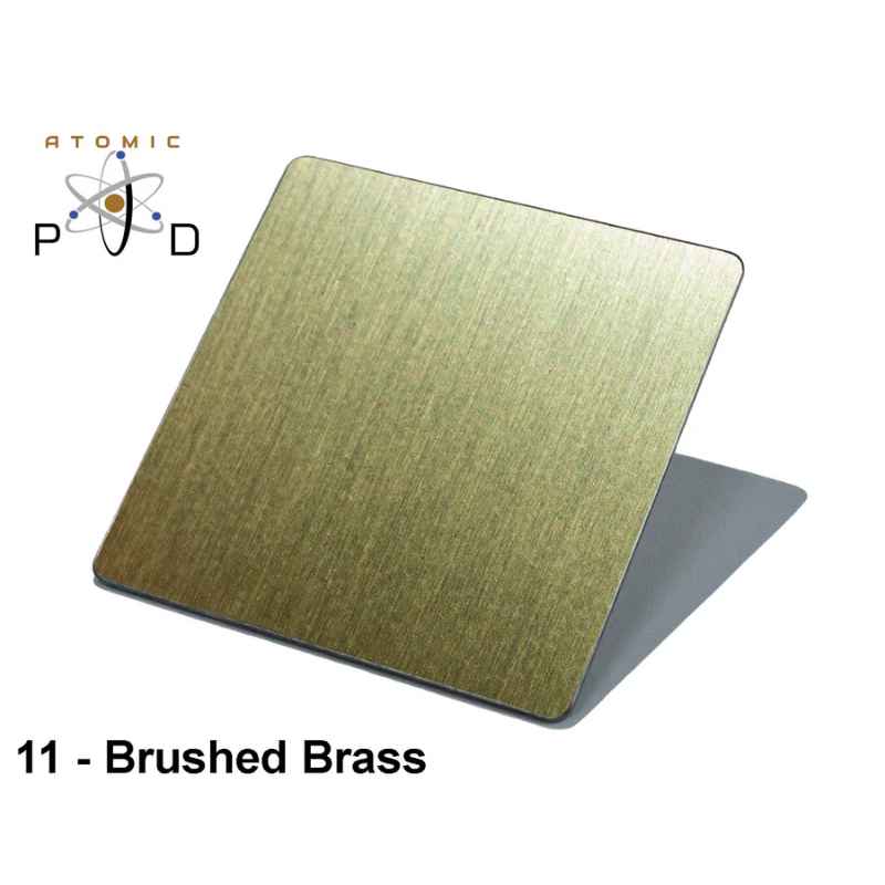 Brushed Brass Electroplated Stainless Steel Atomic PVD