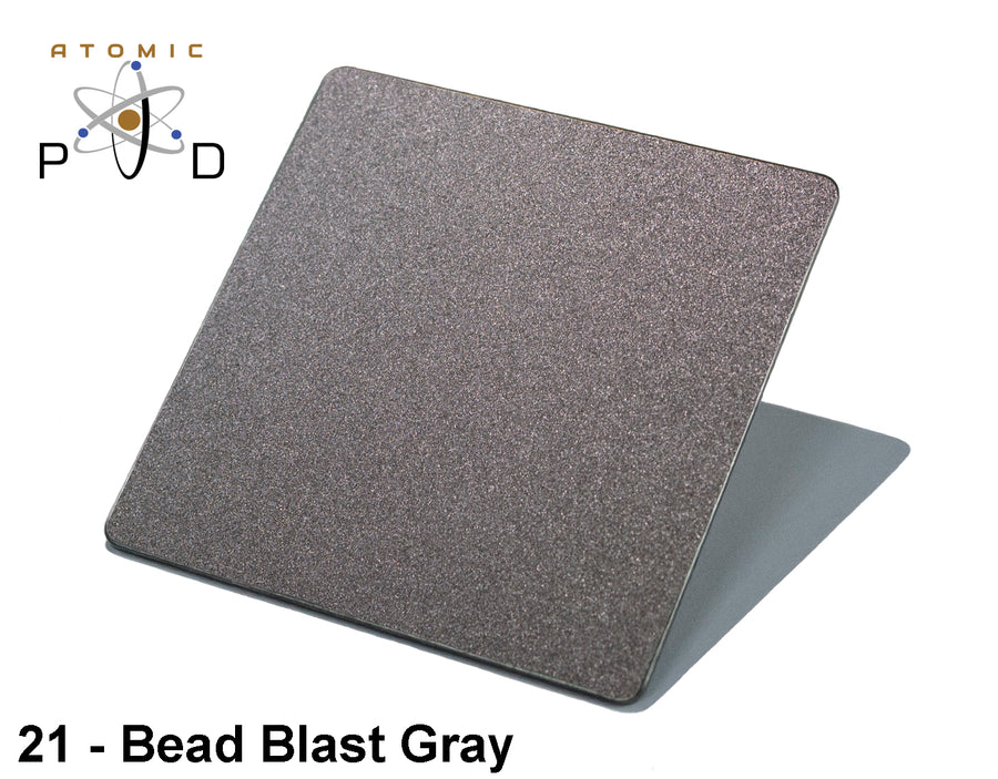 Bead Blast Gray Black PVD Finish Atomic PVD