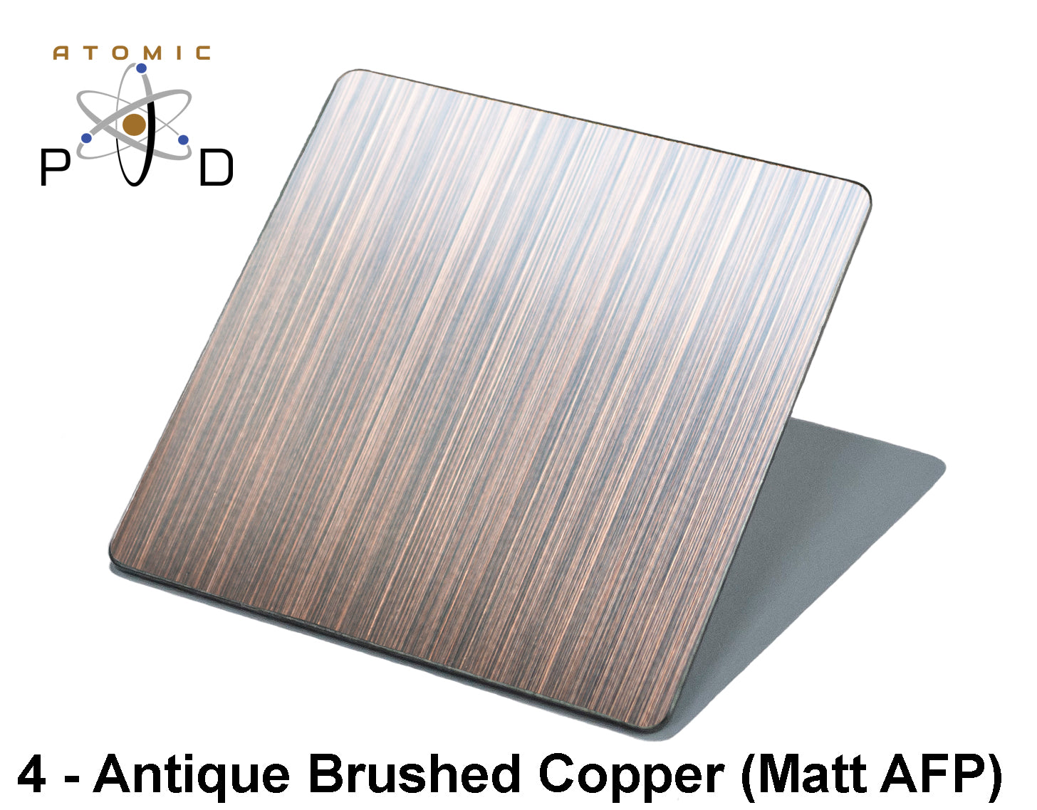 Antique Brushed Copper Patina Electroplated Stainless Steel Sheet with AFP Anti-Finger Print Coating Atomic PVD
