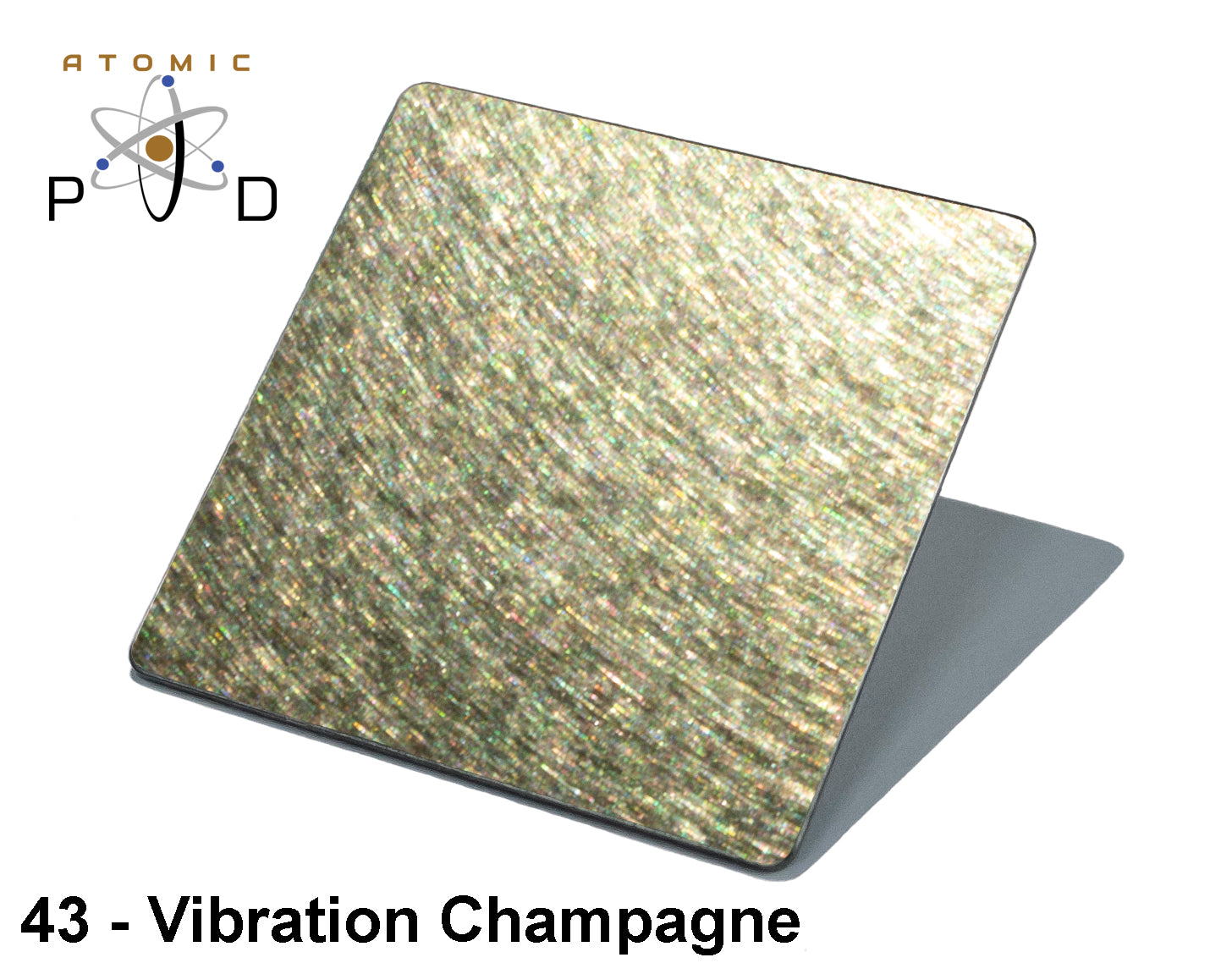 Vibration Non Directional Champagne Gold PVD Finish Stainless Steel Sheet Atomic PVD