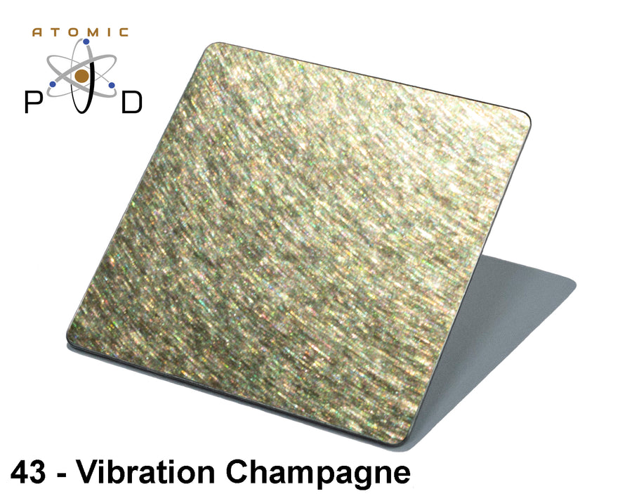 Vibration Non Directional Champagne Gold PVD Finish Stainless Steel Sheet Atomic PVD