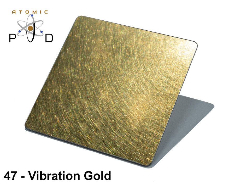 Vibration Non Directional Gold PVD Finish Stainless Steel Sheet Atomic PVD