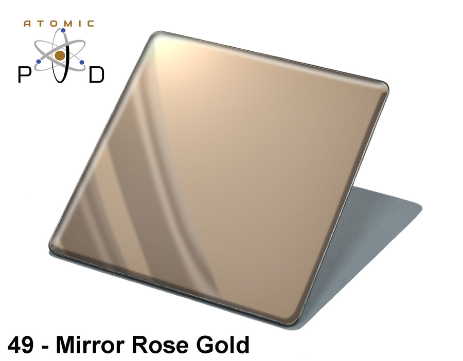 Mirror Polished Rose Gold PVD Finish Stainless Steel Sheet Atomic PVD