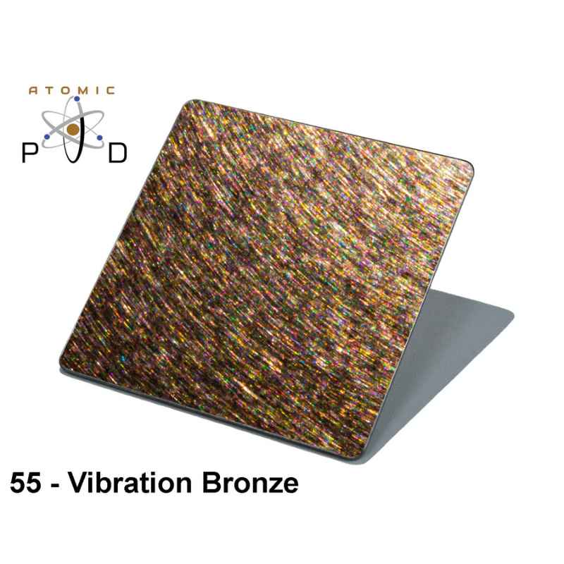 Vibration Non Directional Bronze PVD Finish Stainless Steel Sheet Atomic PVD