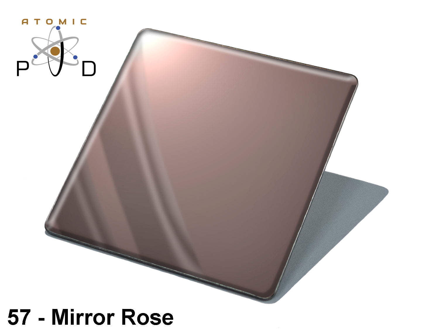 Mirror Polished Rose PVD Finish Stainless Steel Sheet Atomic PVD