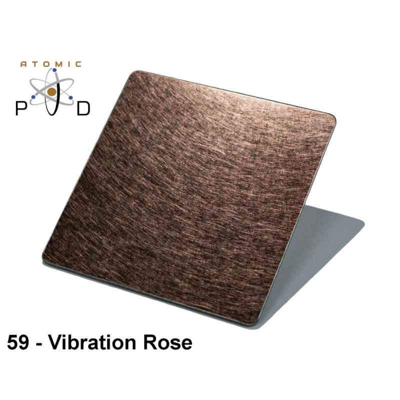 Vibration Non Directional Rose PVD Finish Stainless Steel Sheet Atomic PVD