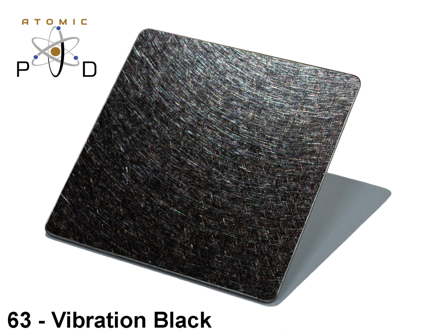 Vibration Non Directional Black PVD Finish Stainless Steel Sheet Atomic PVD