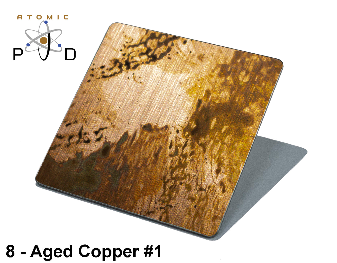 Aged Copper Brushed Electroplated Patina Stainless Steel Sheet Atomic PVD