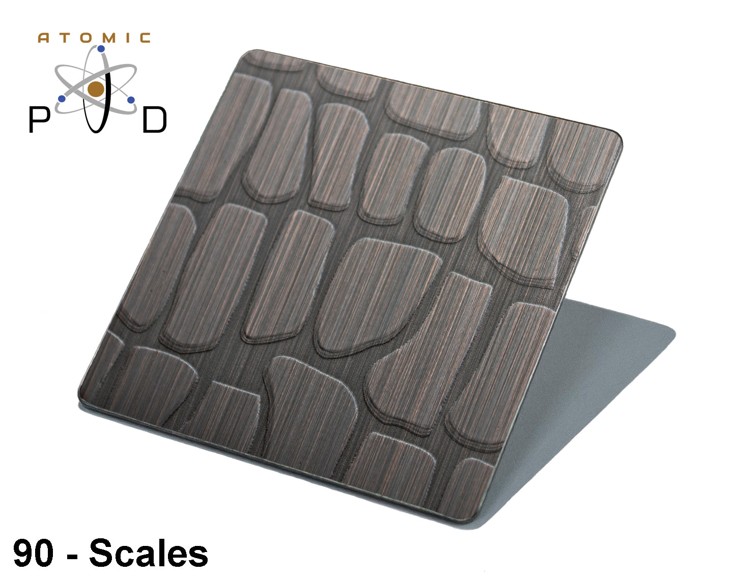 Brushed Bronze Scales Electroplated Stainless Steel Sheet Atomic PVD