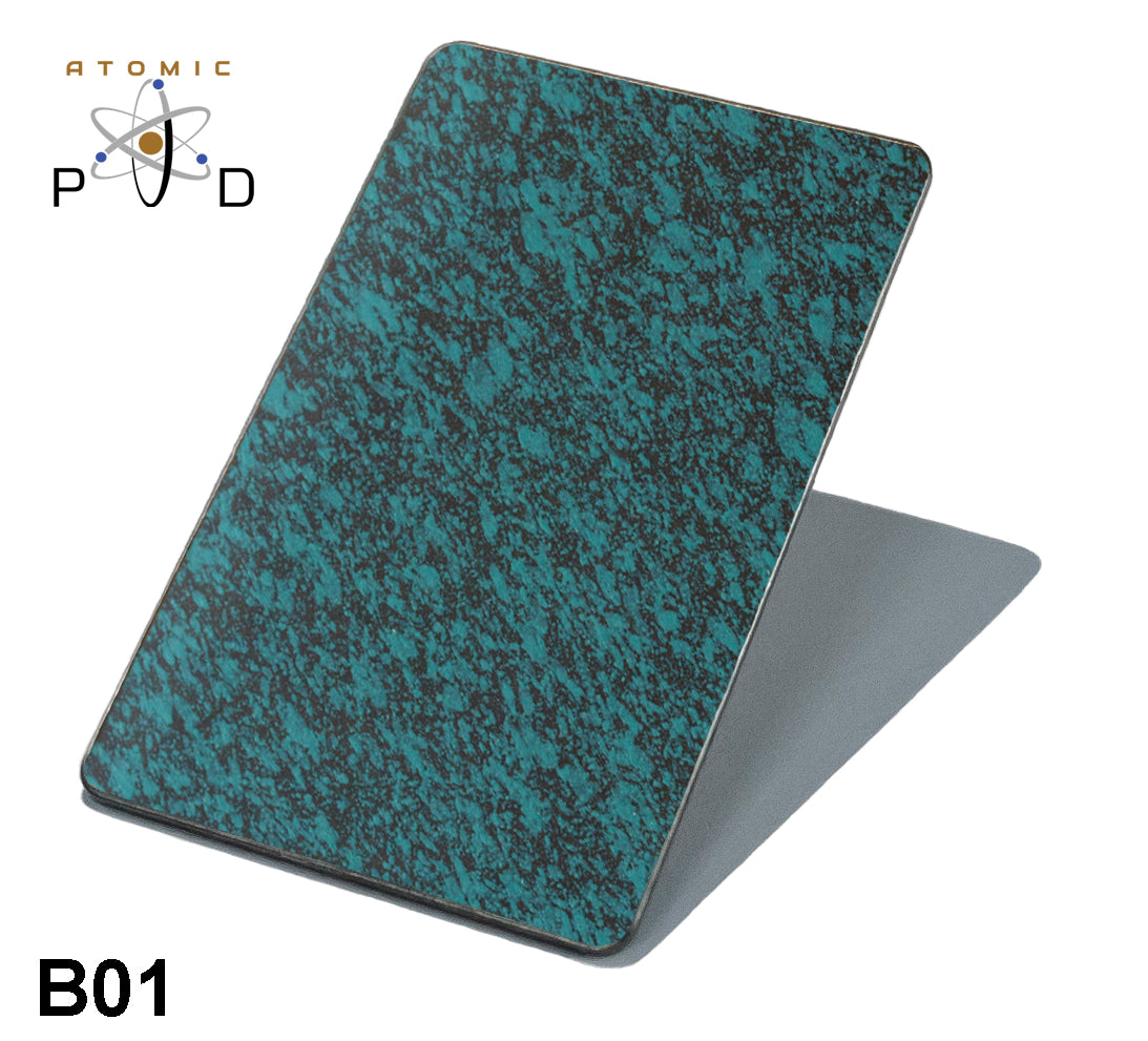 B01 Aged Green Tiffany Copper Patina Stainless Steel Sheet Atomic PVD
