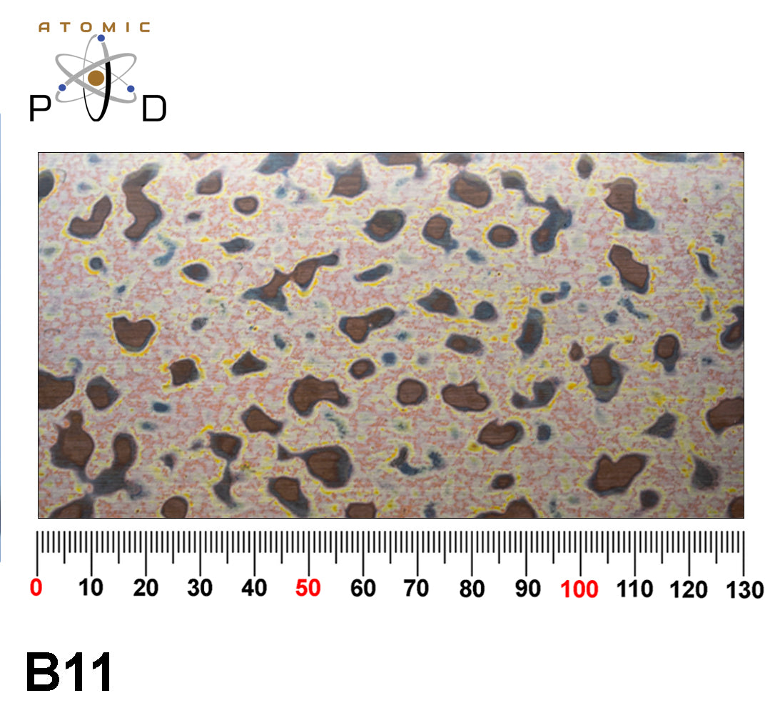 B11 Multi Colour Electroplated Patina Finish Stainless Steel Sheet Atomic PVD