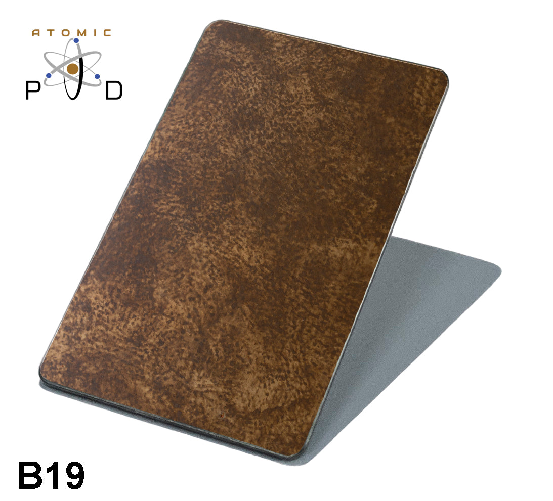 B19 Electroplated Patina Stainless Steel Sheet Atomic PVD