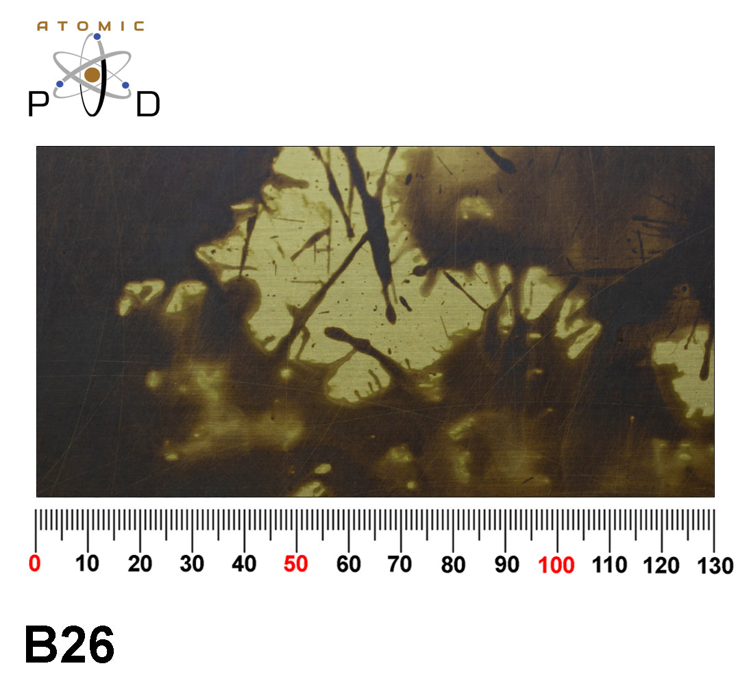 B26 Splashed Brass Bronze patina Finish Stainless Steel Sheet Atomic PVD