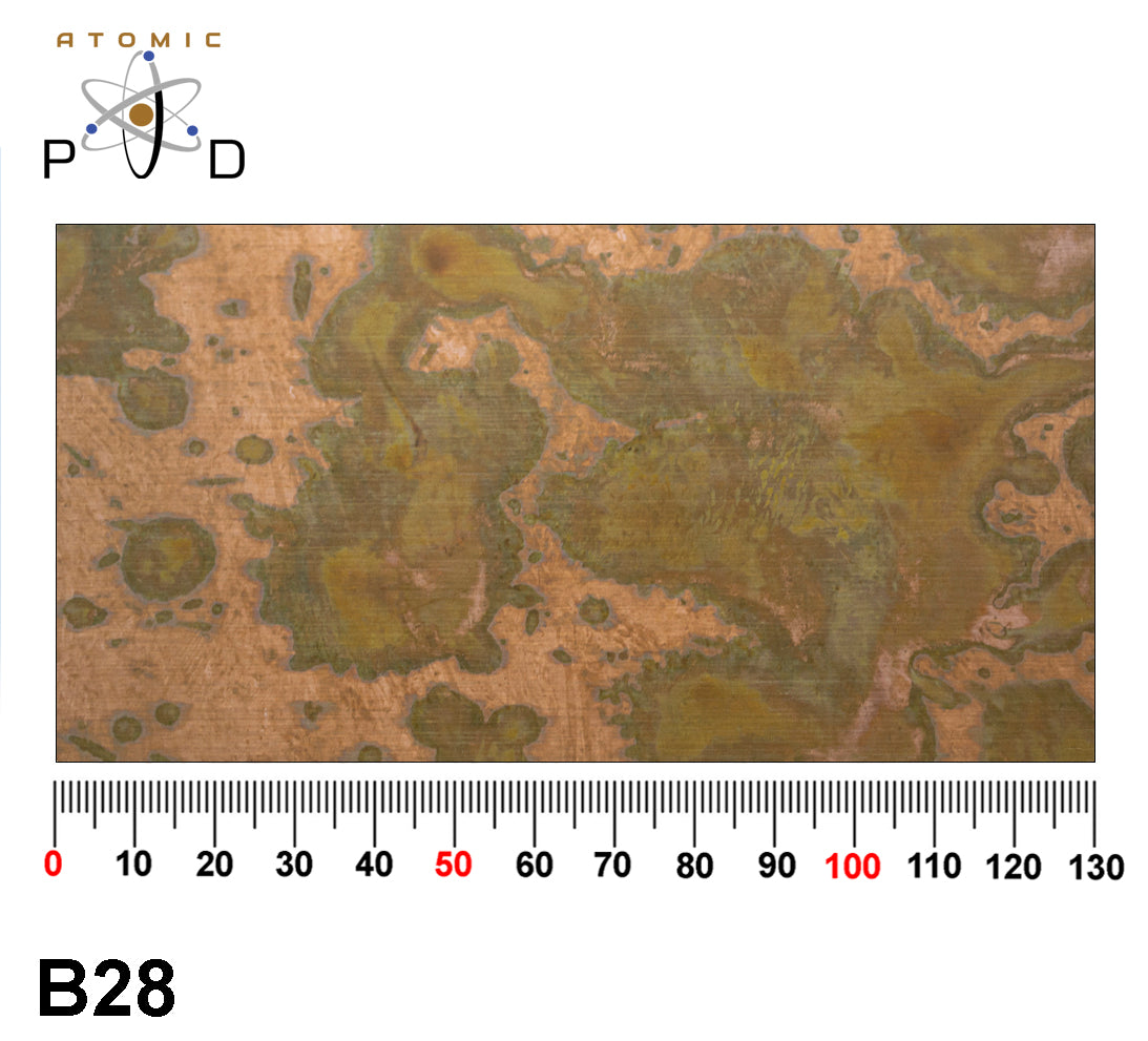 B28 patchy Copper Patina Electroplated Stainless Steel Sheet Atomic PVD