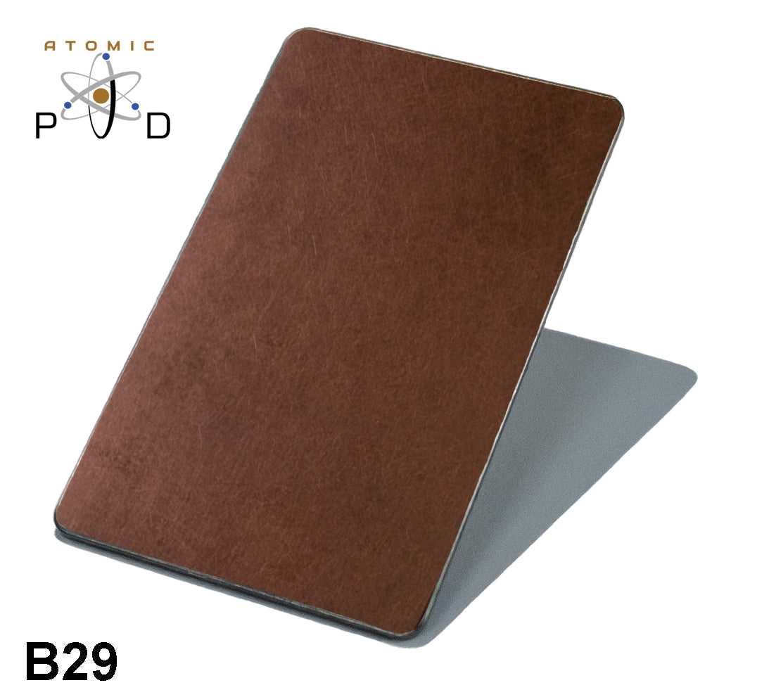 B29 Brown Patina Electroplated Stainless Steel Sheet Atomic PVD