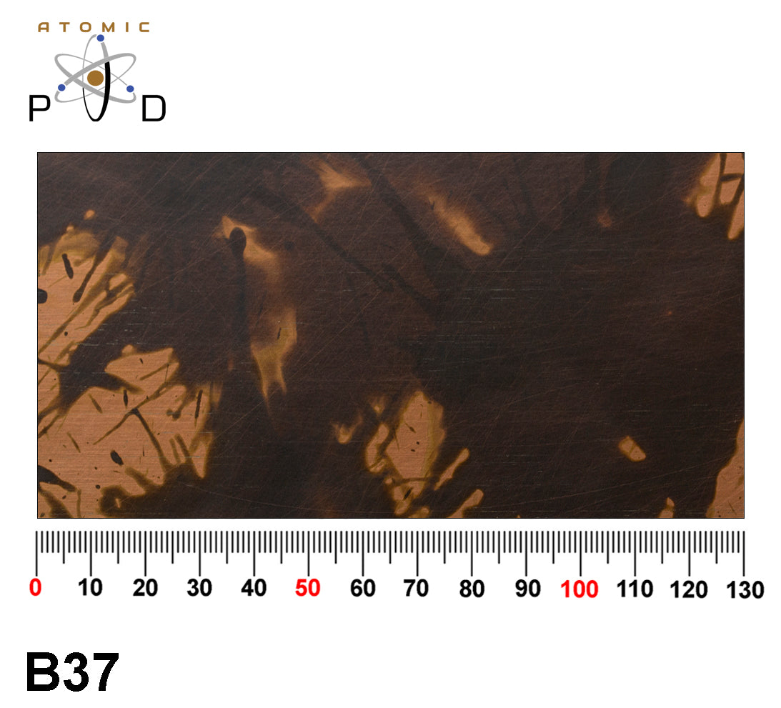 B37 Patchy Copper Patina Electroplated Stainless Steel Sheet Atomic PVD