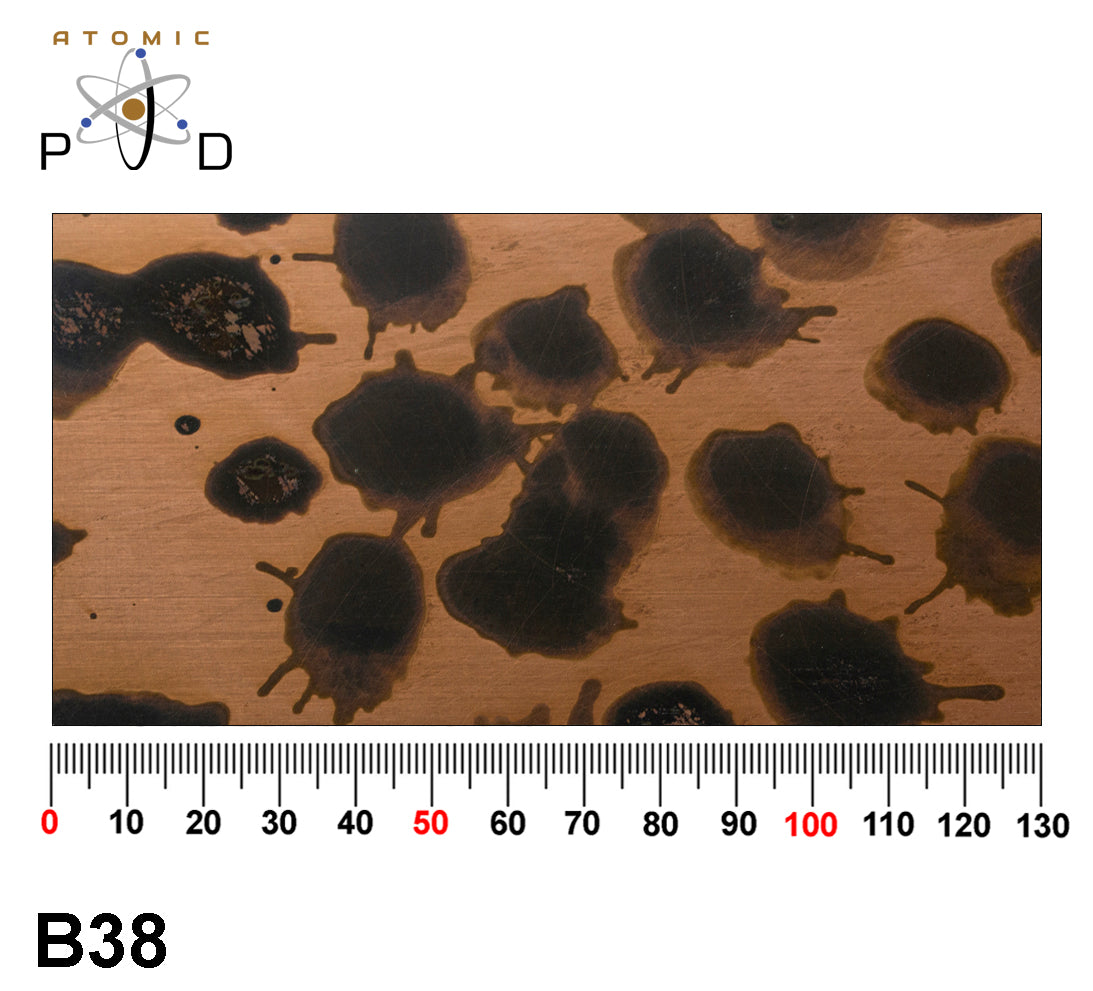 B38 Patchy Droplet Copper Patina Electroplated Finish Stainless Steel Sheet Atomic PVD
