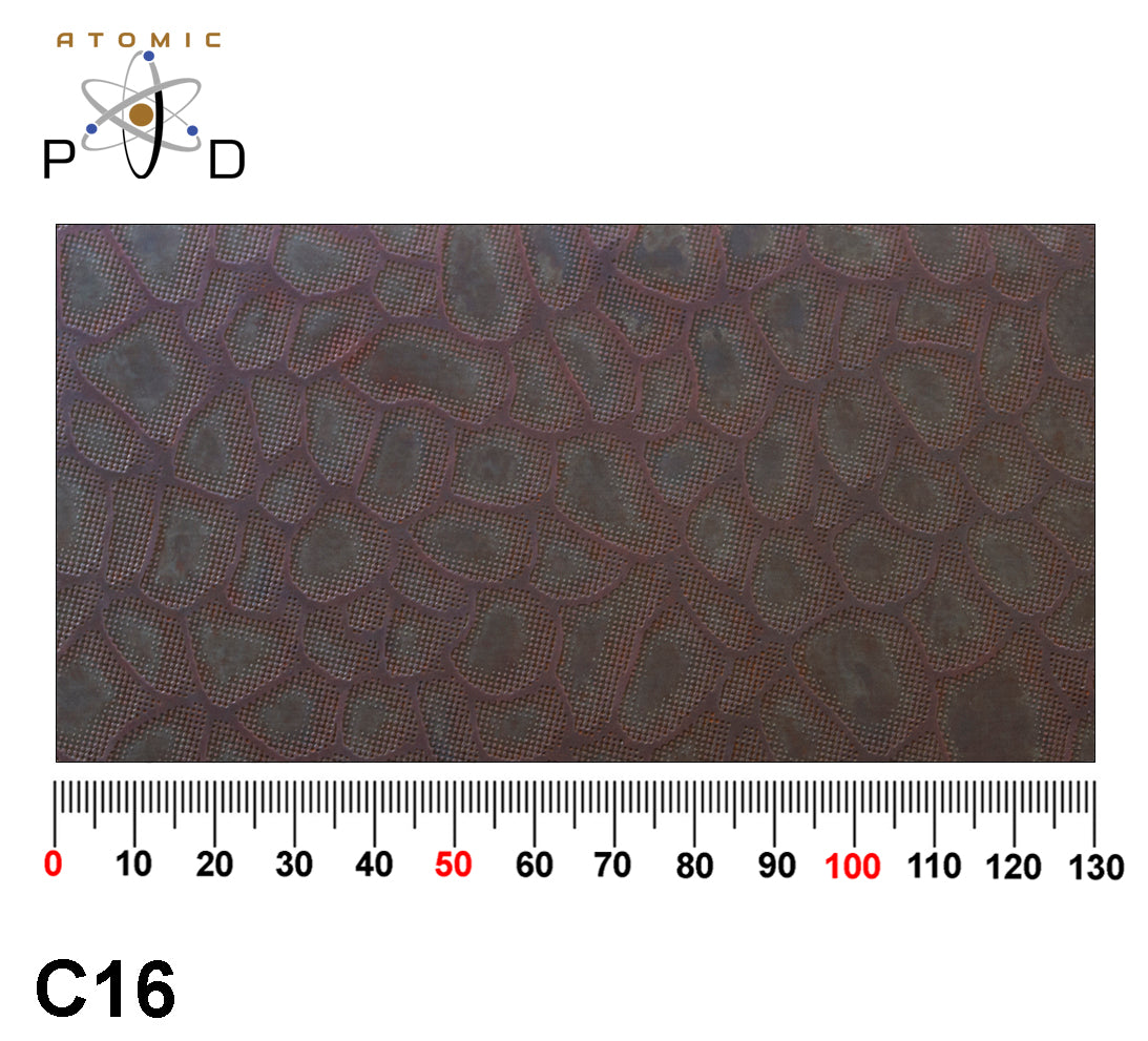 C16 Etched Copper Patina Stainless Steel Sheet Atomic PVD
