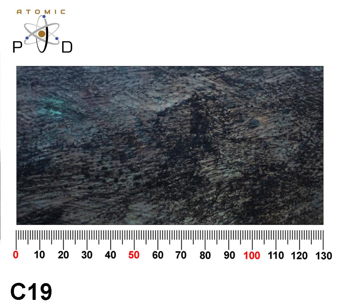 C19 Weathered Blackened Steel Stainless Sheet Atomic PVD
