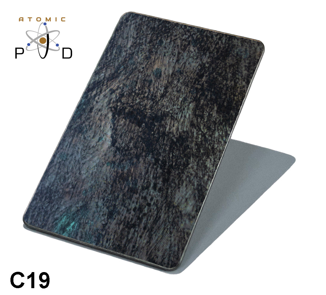 C19 Weathered Blackened Steel Stainless Sheet Atomic PVD