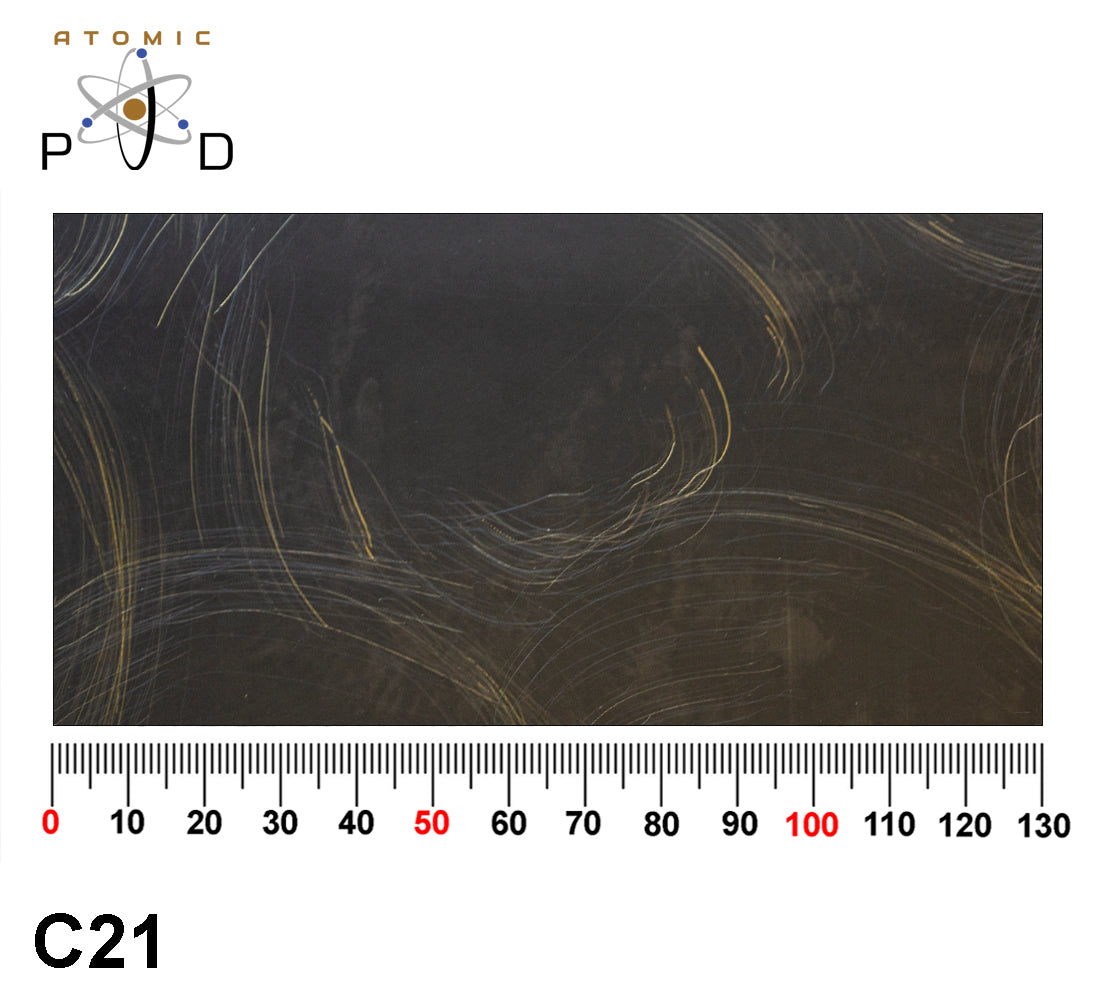 C21 Scratched Copper Patina Stainless Steel Sheet Atomic PVD