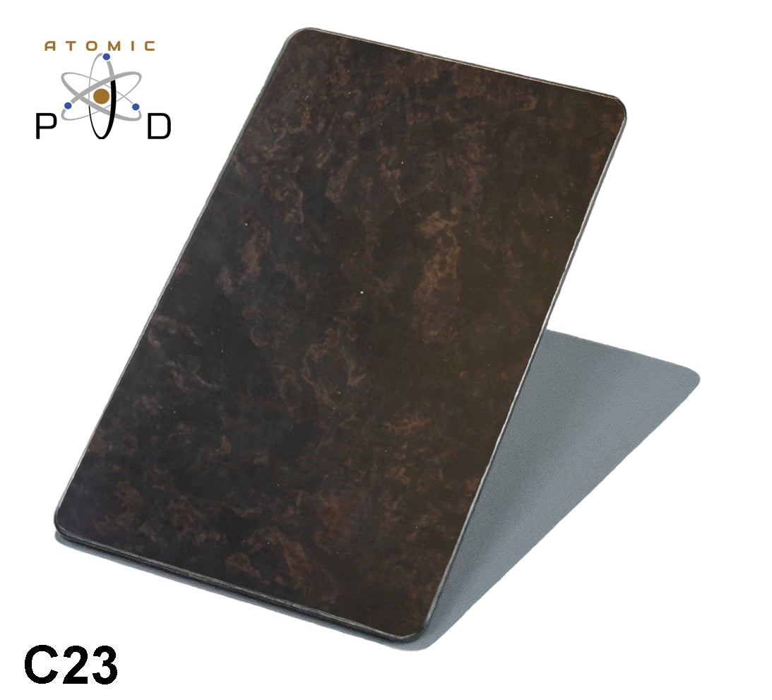 C23 Weathered Dark Bronze Stainless Steel Sheet Atomic PVD