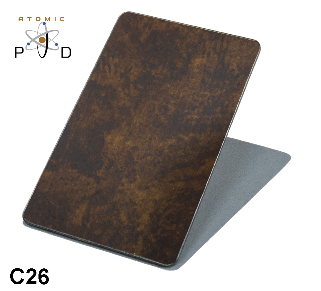 C26 Weathered Medium Bronze Stainless Steel Sheet Atomic PVD