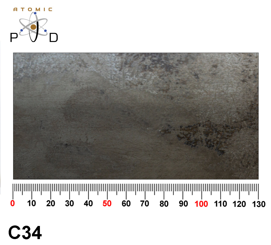 C34 Mottled Blackened Steel (Medium) Stainless Sheet Atomic PVD